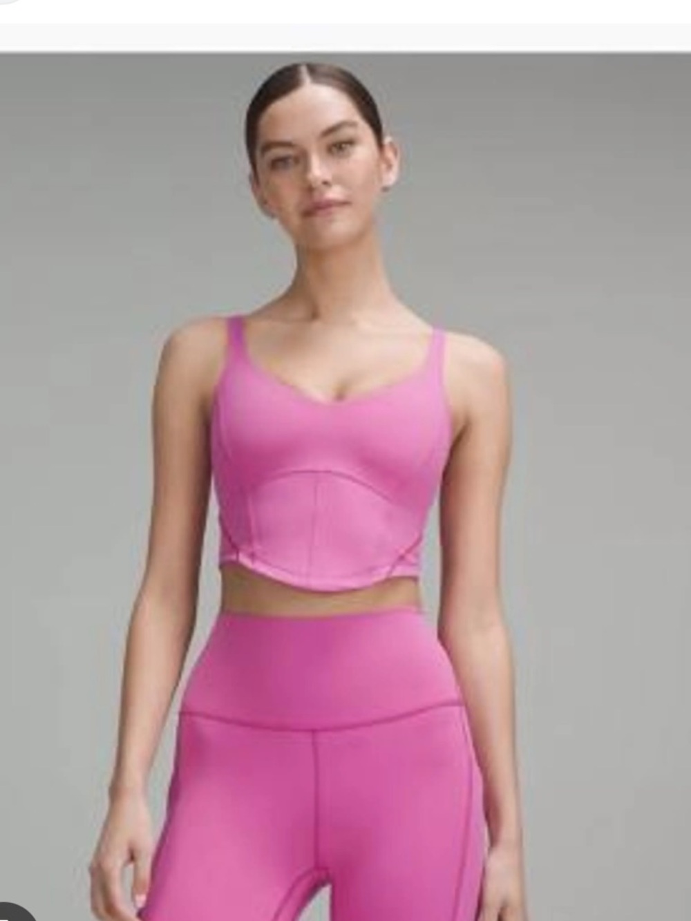 Align corset tank pow pink